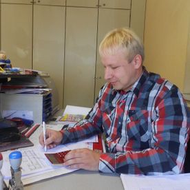 Mitarbeiter im Autohaus Pfeffer 